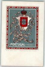 Verlag Paul Kohl Nr. 16 Wappen Motiv Portugal Lithographie