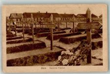 Biala Podlaska 1917 Gebrauchsspuren Deutscher Friedhof Feldpost WK I Burgarmee Krankensammelstelle