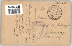 Biala Podlaska 1917 Gebrauchsspuren Deutscher Friedhof Feldpost WK I Burgarmee Krankensammelstelle