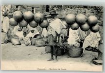 Antananarivo 1900 - Marchand de Poterie Marktszene