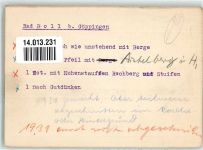 73087 W7325 Bad Boll KEINE AK Fliegeraufnahme Original aufmontierte Verlagsmusterkarte