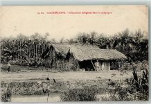 Cochinchine indigene Wohnung auf dem Land