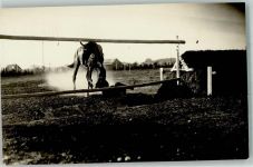 W8398 Anzing Pferd hat den Reiter abgeworfen Hindernisreiten Privatfoto AK