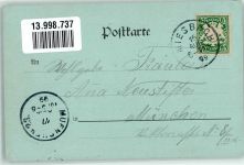 83714 W8160 Miesbach 1899 Foto AK Bahnhof
