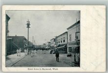 Seattle 1908 Foto AK Raymond Straßenszene Washington