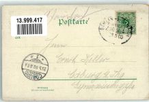 99894 O5804 Reinhardsbrunn 1900 Lithographie Bahnpost Berlin Eisenach Zug 204 28.5.00