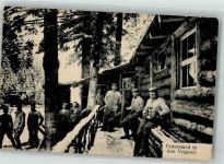 Winter Unterstand in den Vogesen Deutsche Feldpost Feld Rekruten Depot Kompagnie Ulrich Westlicher Kriegsschauplatz 1917