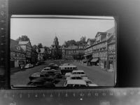 35619 W6333 Braunfels GLASNEGATIV Marktplatz mit Schloss