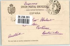 Saragossa Zaragoza 1902 Foto AK Kirche Puente de Piedra Marke Bildseitig