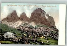 Sellajochhaus 1909 Gebrauchsspuren Gasthaus