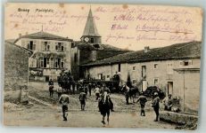 55210 Beney-en-Woevre 1915 Foto AK Marktplatz Feldpost WK I 1.Ers. Div.