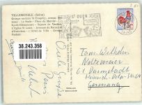 93250 Villemomble 1965 Foto AK Hotel Kirche Geschäft Gasthaus