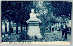 Deva Foto AK Denkmal Alameda y busto de Calbetón