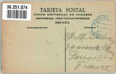 Fuenterrabia Hondarribia Foto AK La Puerta Marke bildseitig