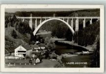Bechyne Bechin 1940 Foto AK Brücke Gasthaus