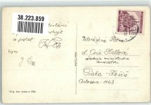 Bechyne Bechin 1940 Foto AK Brücke Gasthaus