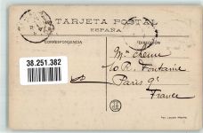 El Escorial 1910 Foto AK Panteon de Infantes Marke bildseitig