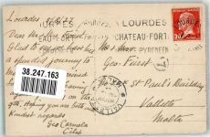 65100 Lourdes 1927 Foto AK Prozession
