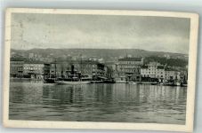 Rijeka Fiume 1914 Foto AK Hafen Molo Adamich