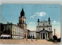 Lublin 1919 Foto AK Kirche Feldpost Zensur
