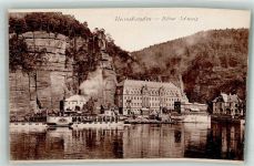 Hrensko Herrnskretschen Foto AK Raddampfer Hotel
