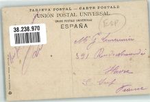 Santander Foto AK Schwimmbad Strand Sardinero Playa de Bafflos Marke Bildseitig