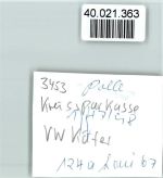W3453 Polle , Weser Kreissparkasse VW-Käfer Sparkasse FOTO KEINE AK