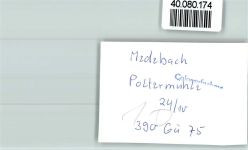 59964 W5789 Medebach FOTO KEINE AK Poltermühle