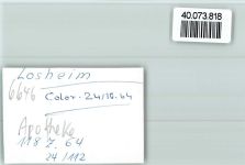 66679 W6646 Losheim , Saar FOTO KEINE AK Apotheke