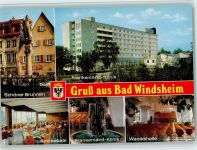 91438 W8532 Bad Windsheim - Schöner Brunnen Frankenland-Klinik Speisesaal Wandelhalle