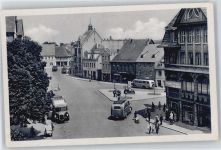 06333 O4270 Hettstedt , Sachs-Anh - Konsum , Litfaßsäule , Marktplatz