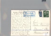 86381 W8908 Krumbad , Schwab KEINE AK Landpoststempel