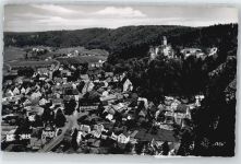 85110 W8079 Kipfenberg , Oberbayern - Gesamtansicht Berg Baum Haus