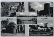 41539 W4047 Zons - Turm Zoll Burgtor Schiff Fluss