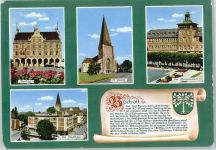 46395 W4290 Bocholt - Wappen Kirche Schule Rathaus