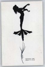 No.33 , Göttliche Jugend , Mädchen musiziert auf Blume Diefenbach, K. W.