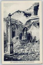 55210 Vigneulles-les-Hattonchatel - zerstörte Kirche WK I