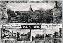 51399 W5093 Burscheid , Rheinl - Hauptstraße Rathaus Friedrich-Goetze-Straße