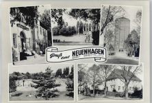 15366 O1272 Neuenhagen b Berlin - Schwimmbad, Kirche