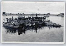 Behelfsbrücke , Fähre Pioniere WK II