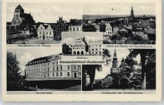 17489 O2200 Greifswald , Hansestadt - Marktplatz, Kirche, Rathaus, Universität