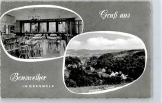 69509 W6942 Bonsweiher Gebrauchsspuren Gasthaus, Metzgerei zur Linde