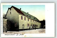 53474 W5483 Walporzheim - Gasthaus St. Peter, Fenster schimmern golden