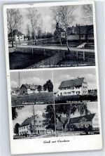 86668 W8859 Grasheim - Gasthaus Müller, Schreinerei Müller, Gasthaus Karman, Kirche, Pfarrhof, Schule, Handlung Jak. Breu