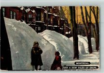 Montreal 1912 - Just a few Piles of Snow - Winter AK
