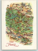 O4300 Quedlinburg Landkarte der Harz Landkarte