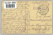 Elfringen 1916 - Hauptstrasse WKI Feldpost