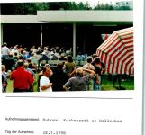 27472 W2190 Duhnen FOTO KEINE AK Konzert am Wellenbad Foto montiert auf Karton