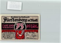 16798 O1432 Fürstenberg , Havel - Notgeld 75 Pf. Sanatorium