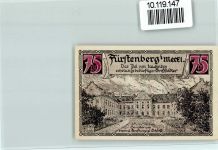16798 O1432 Fürstenberg , Havel - Notgeld 75 Pf. Sanatorium